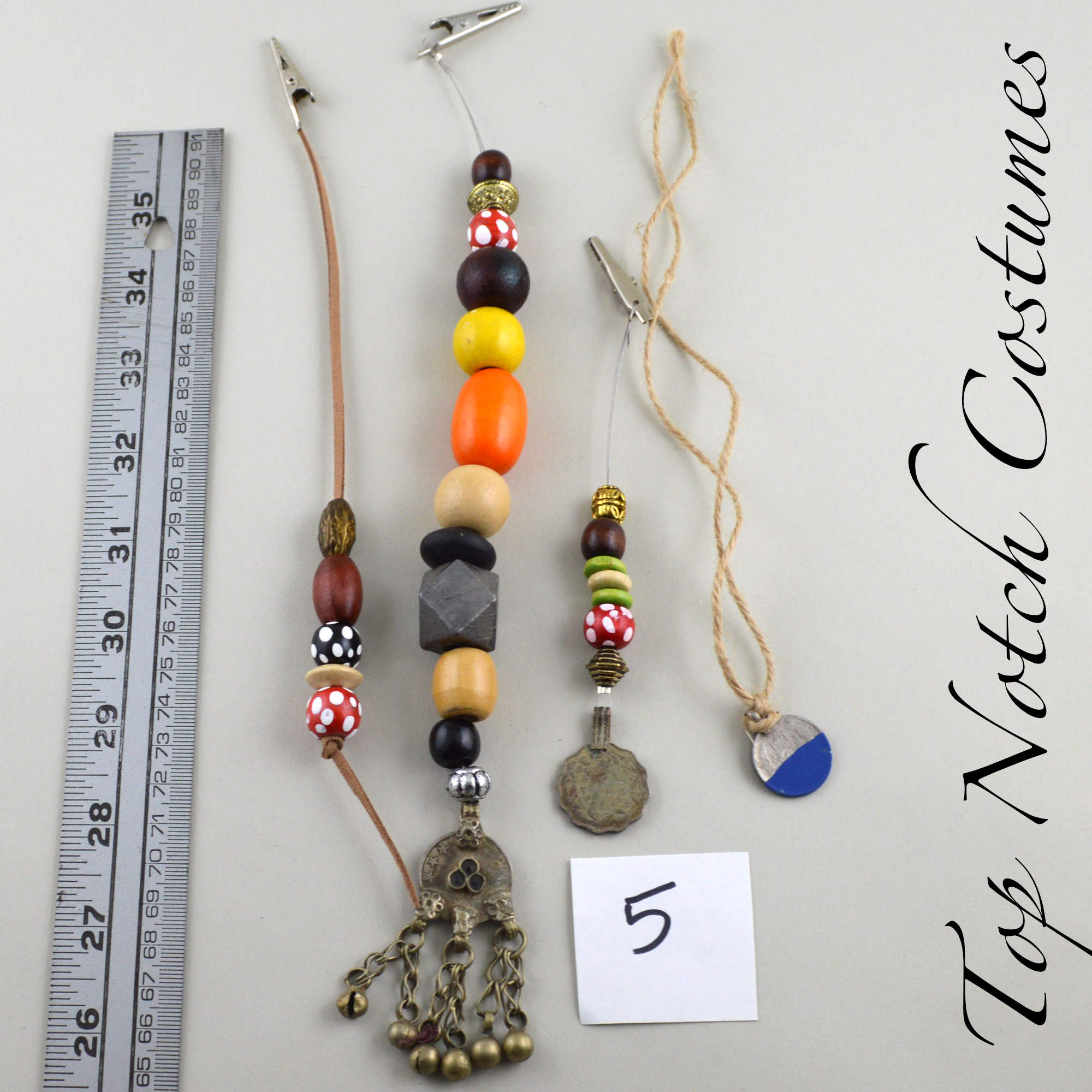 Jack Sparrow Replica Pirate Costume Jewelry Beads Set No. 5